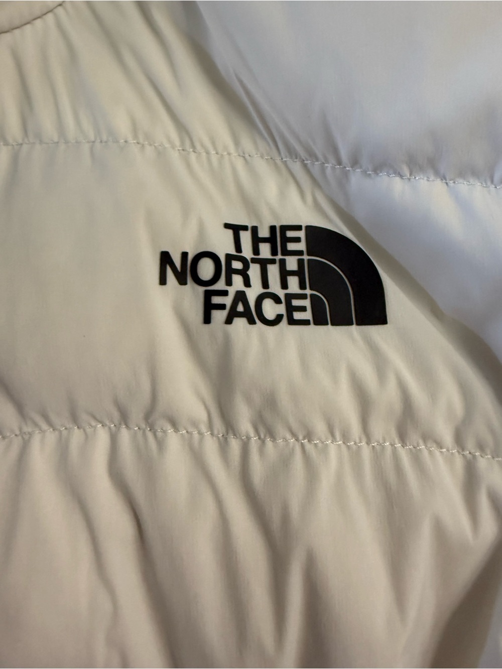 The North Face Women's Cream Hooded Puffer Jacket - Picture 3 of 4